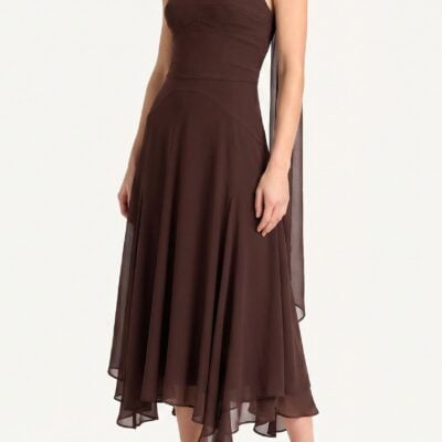 Amanda Uprichard Monterey Dress With Scarf - Image 2