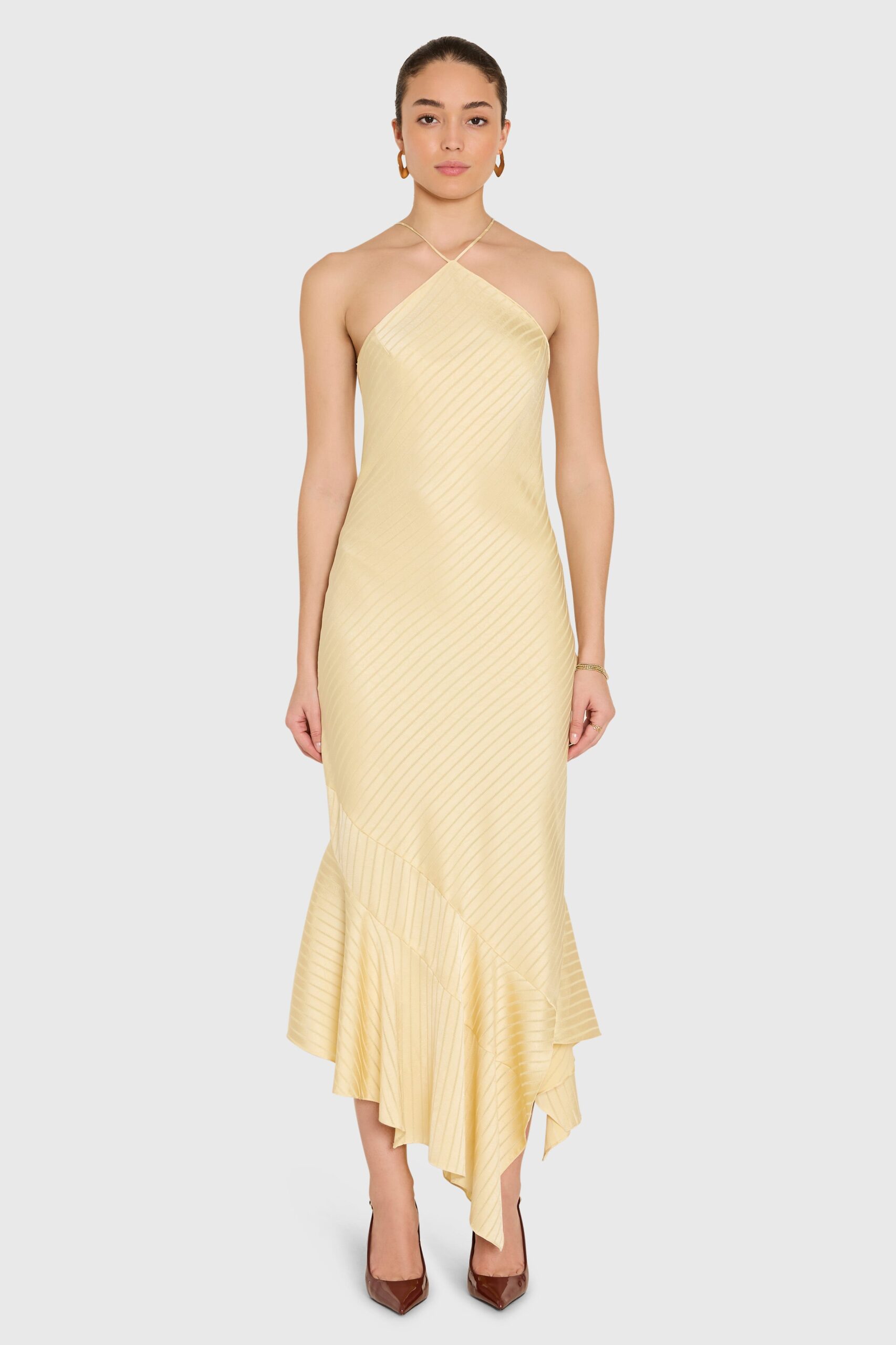 Amanda Uprichard Gabriella Midi Dress - Image 1