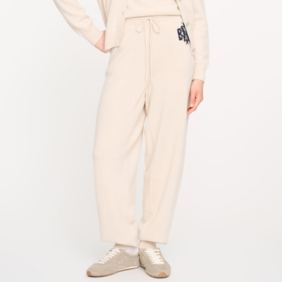 Barrie Marled Cashmere Trousers With B Logo - Image 1