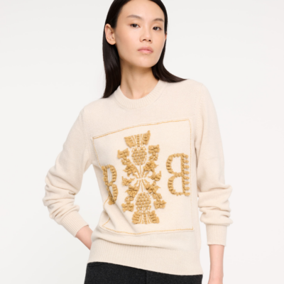 Barrie 3d Cashmere Logo Round-neck Jumper - Image 1
