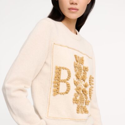 Barrie 3d Cashmere Logo Round-neck Jumper - Image 2