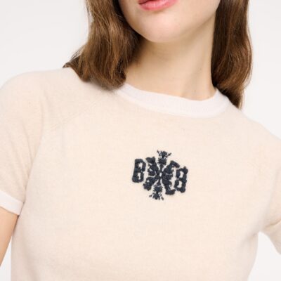 Barrie Cashmere Top With B Logo - Image 2