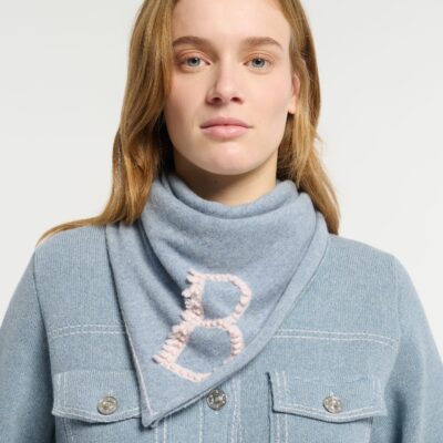 Barrie Cashmere Scarf With Details - Image 2