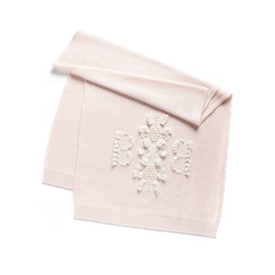 Barrie Cashmere Scarf With 3d Logo - Image 1