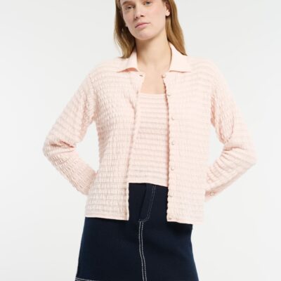 Barrie Shirt in Embossed Knit - Image 2