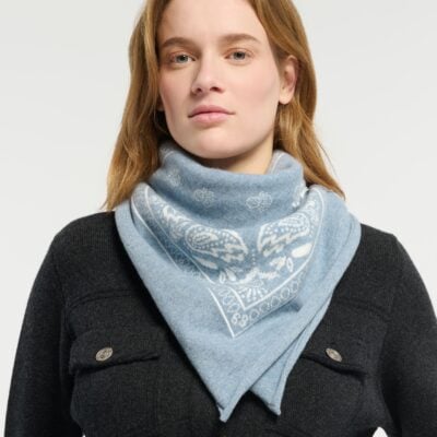 Barrie Bandana in Cashmere and Cotton - Image 2