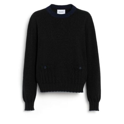 Barrie Lightweight Cashmere and Cotton Sweater With Ribbed Detailing - Image 1