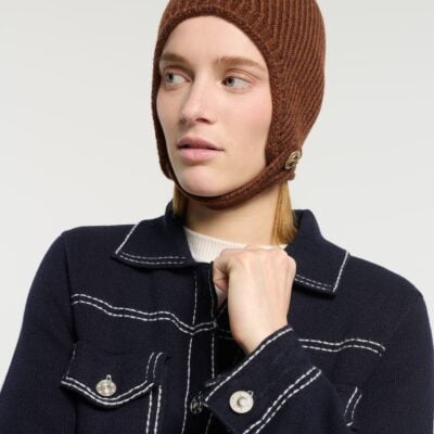 Barrie Cashmere bonnet - Image 2