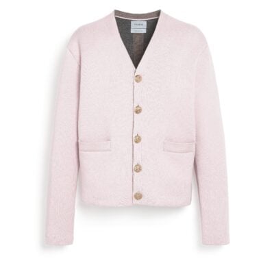 Barrie V-neck Cardigan in Cashmere and Wool - Image 1