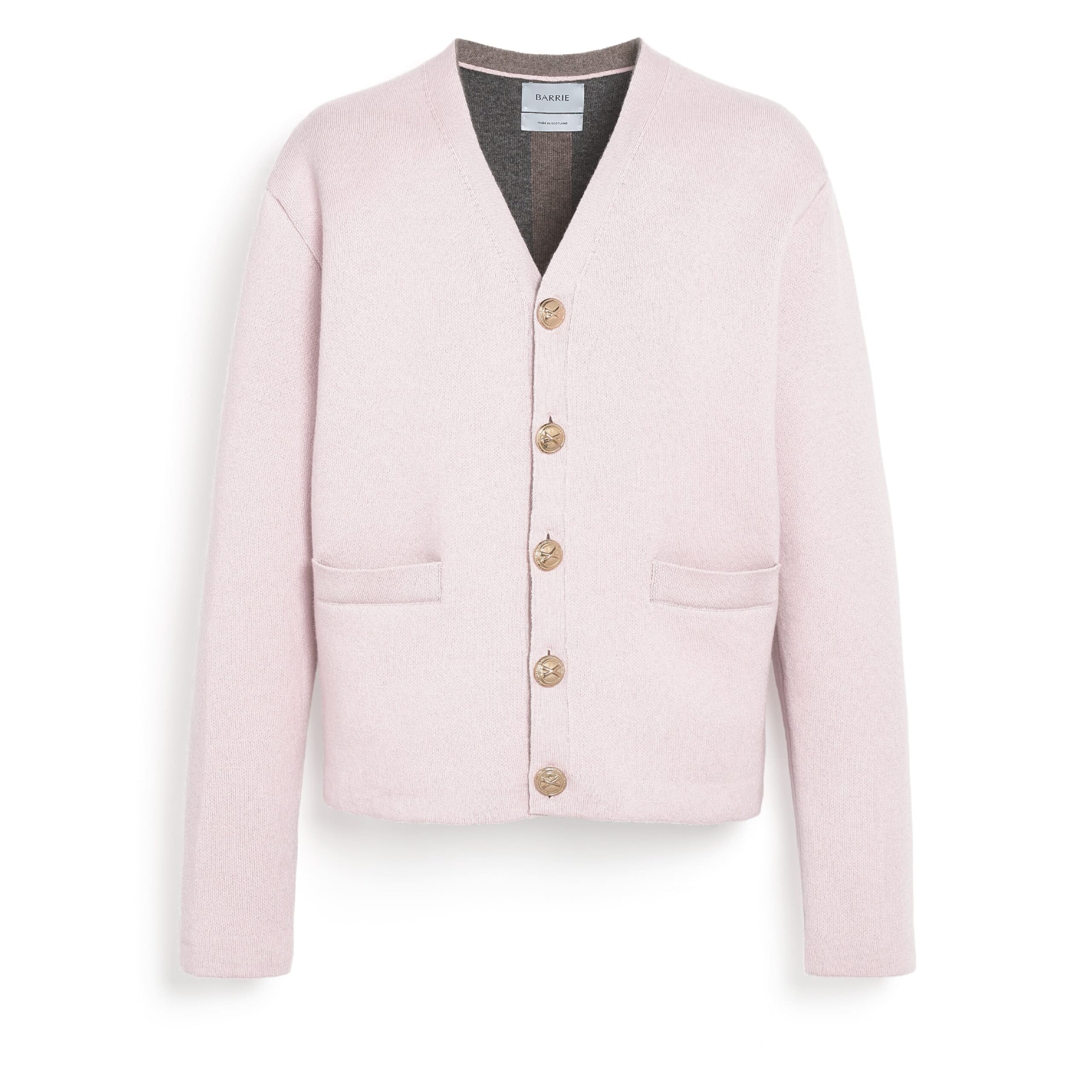 Barrie V-neck Cardigan in Cashmere and Wool - Image 1