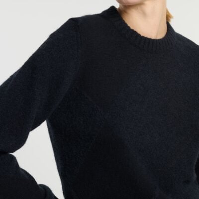 Barrie Cashmere Sweater With an 'argyle' Motif - Image 2