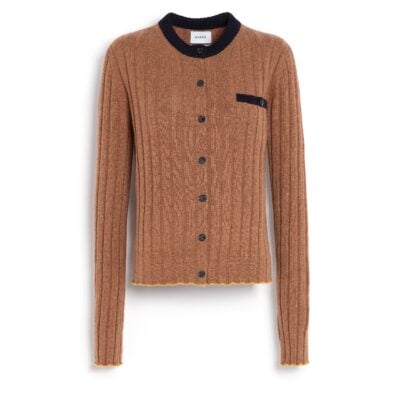 Barrie Ribbed Cashmere Cardigan - Image 1