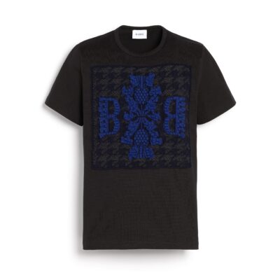 Barrie T-shirt With Cashmere Houndstooth Patch and B Logo - Image 1