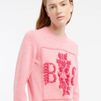 Barrie 3d Logo Round-neck Jumper in Mollted Cashmere - Image 2