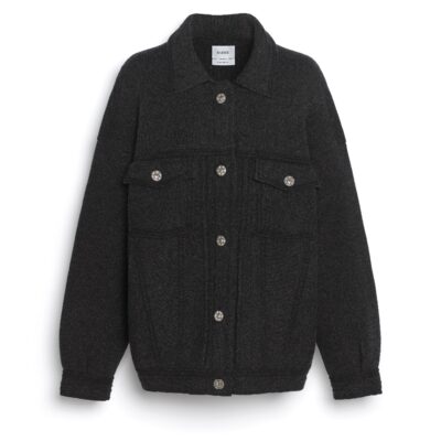 Barrie Denim Oversized Cashmere and Cotton Jacket - Image 1