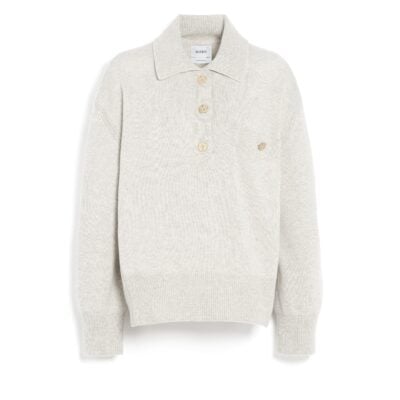 Barrie Cashmere Polo Collar Jumper - Image 1