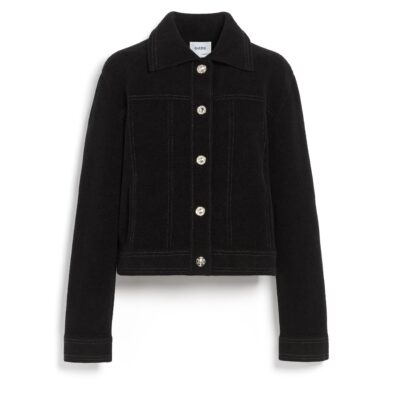Barrie Suede-effect Jacket in Cashmere and Cotton - Image 1