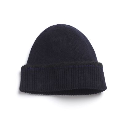 Barrie Shearling-effect Cashmere Beanie - Image 1