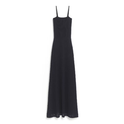 Barrie Long Dress With Straps in Cashmere Lace - Image 1