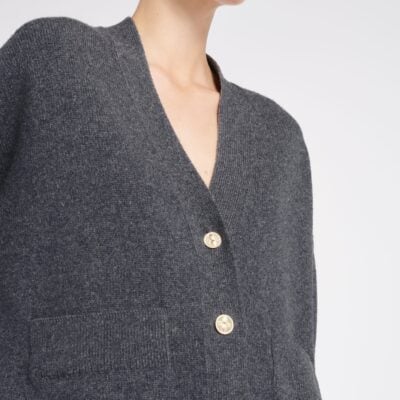 Barrie V-neck Cashmere Cardigan - Image 2