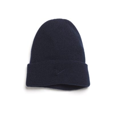 Barrie Cashmere Beanie With Embroidered Barrie Logo - Image 1