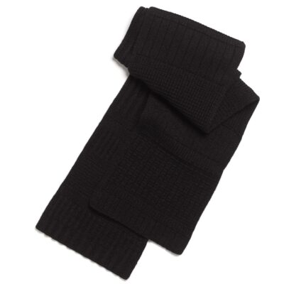 Barrie Textured Cashmere Scarf - Image 1