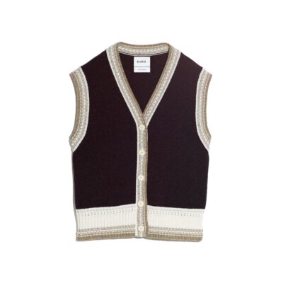 Barrie Sleeveless Cashmere Cardigan - Image 1