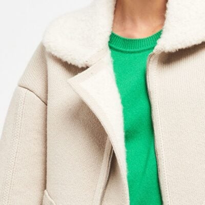 Barrie Cashmere and Alpaca Bomber Jacket - Image 2