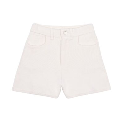 Barrie Denim Cashmere and Cotton Shorts - Image 1
