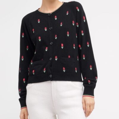 Barrie Denim Cashmere and Cotton Boyfriend Trousers - Image 2