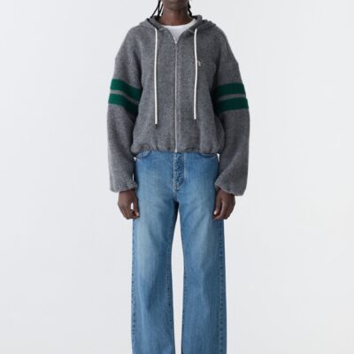Bassike Wool Zip Pull Over Sweat - Image 1