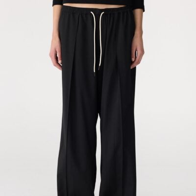 Bassike Wide Leg Gathered Pant - Image 2