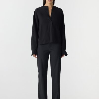 Bassike Viscose Linen Popover Shirt - Image 1