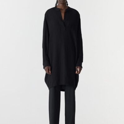 Bassike Viscose Linen Popover Dress - Image 1