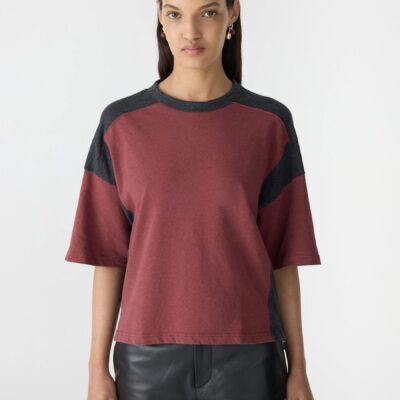 Bassike Terry Contrast Boxy T-Shirt - Image 2