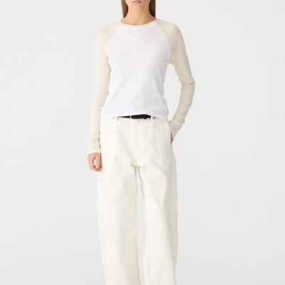 Bassike Tab Detail Twill Pant - Image 1