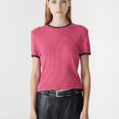 Bassike Stripe Rib Baby T-Shirt - Image 2