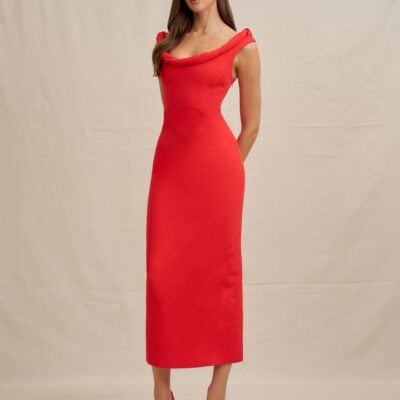 BY JOHNNY. Talia Twist Midi Dress - Image 1