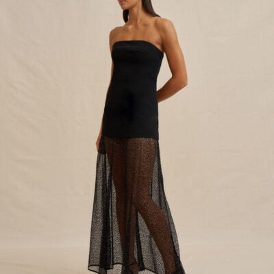 BY JOHNNY. Noir Lace Strapless Dress - Image 2
