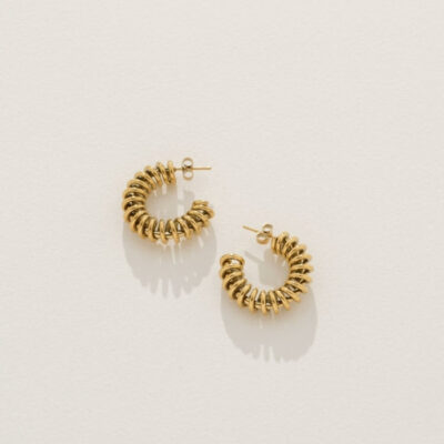 Blanca Spiral Hoop Earrings - Image 1