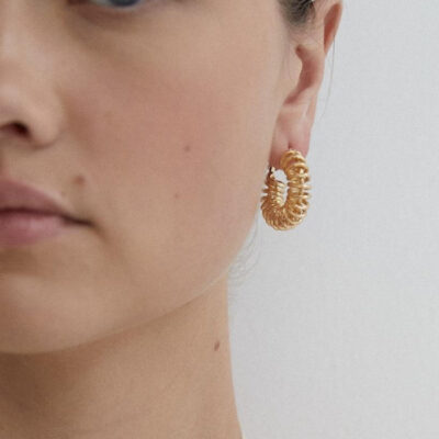 Blanca Spiral Hoop Earrings - Image 2