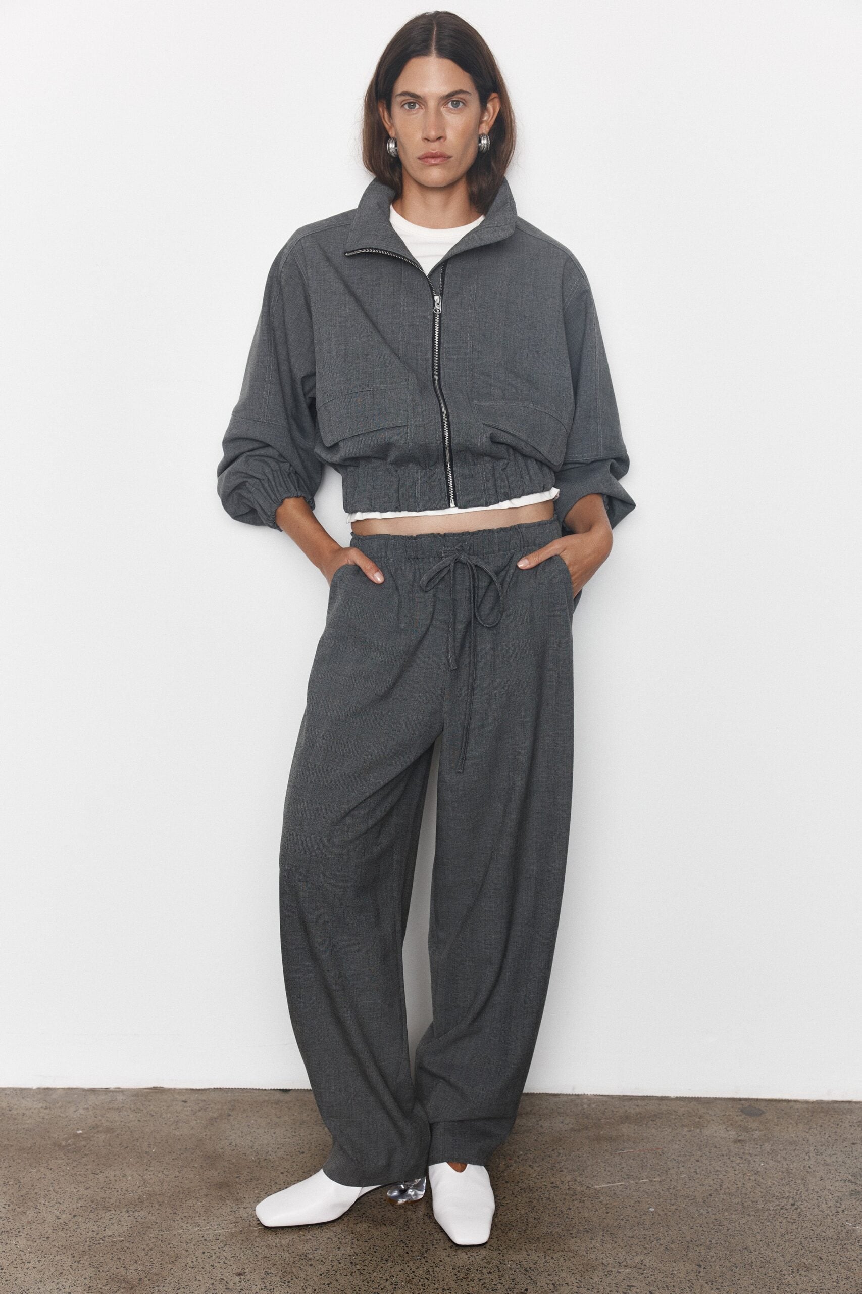 MNBLA170826011713015_2 Blanca Sid Trousers Charcoal - Image 2