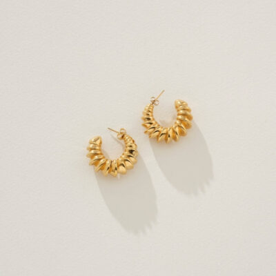 Blanca Mari Hoop Earrings Gold - Image 1