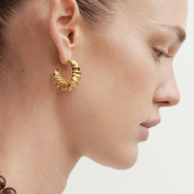 Blanca Mari Hoop Earrings Gold - Image 2