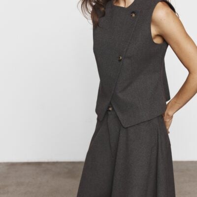 Blanca Jasmine Vest Charcoal - Image 2