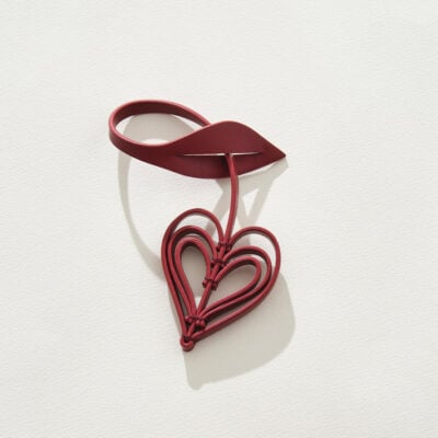 Blanca Heart Leather Charm - Image 1
