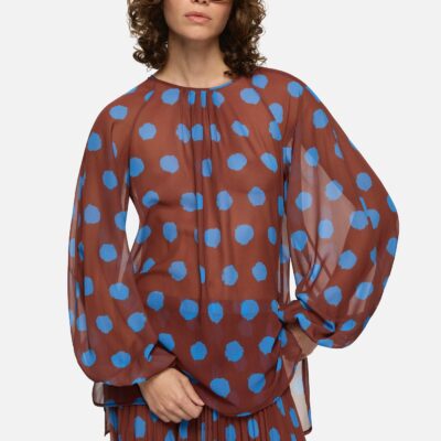 Blanca Domenica Top Brown - Image 1