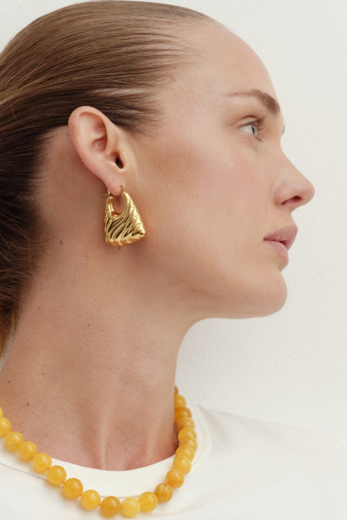 Blanca Anja Hoop Earrings Gold - Image 2