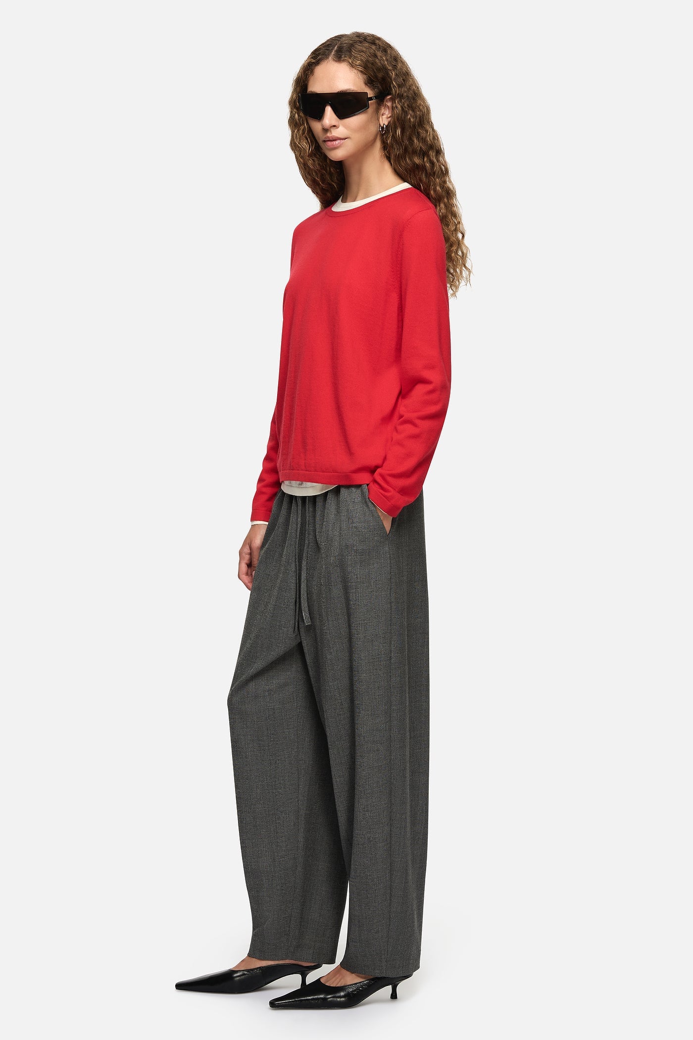 Blanca Amber Layered Sweater Red - Image 2