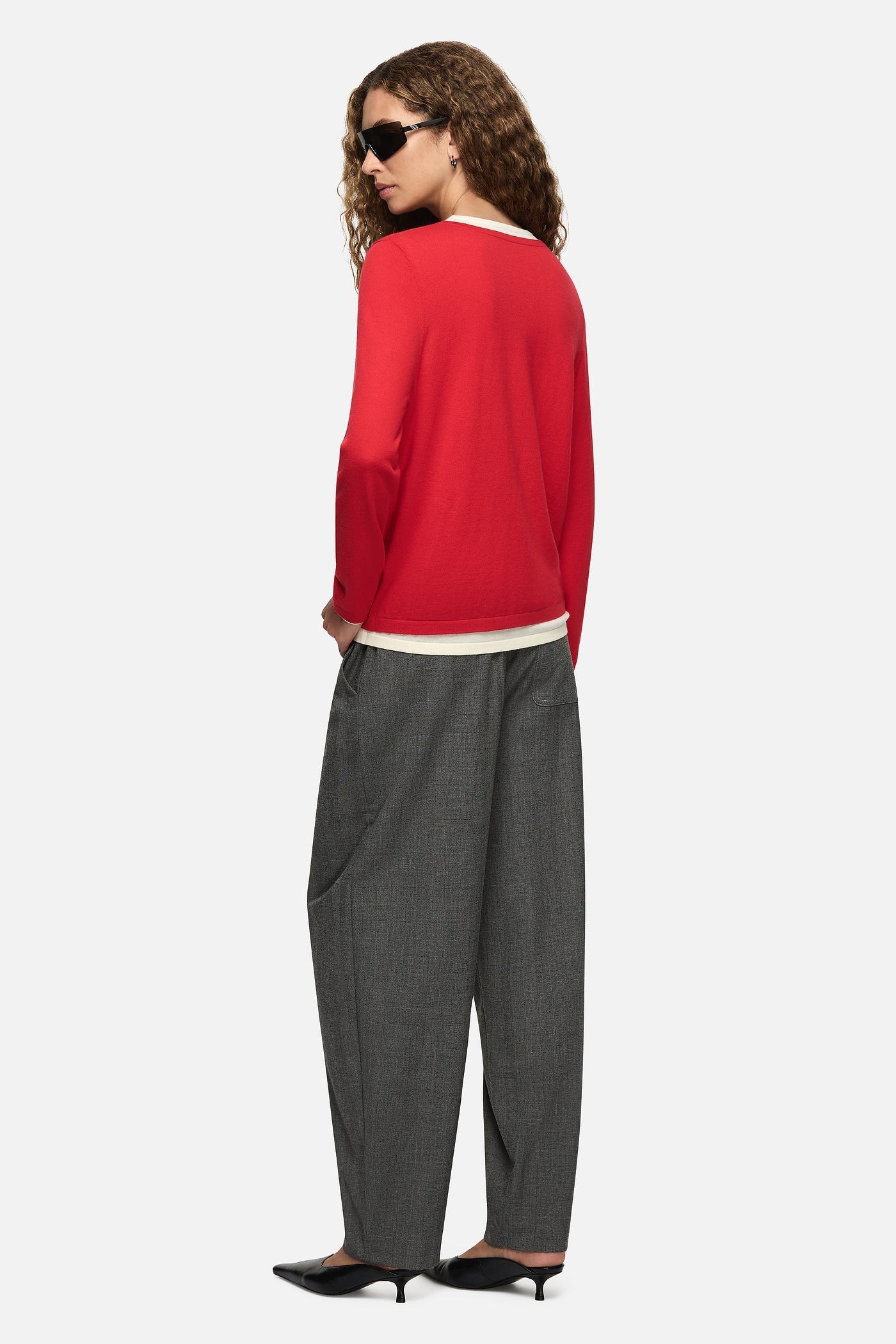 Blanca Amber Layered Sweater Red - Image 3